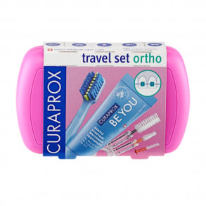 CURAPROX ORTHO TRAVEL SET RÓZSASZÍN - 1X